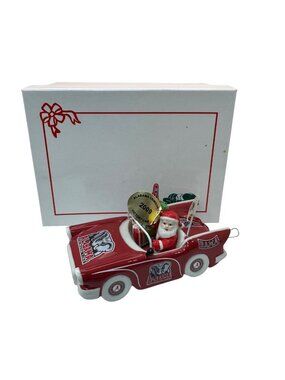 Alabama Crimson Tide 2009 Victory Car Ornament Danbury Mint Santa Original Box